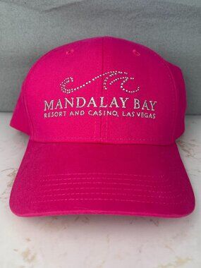 Las Vegas Mandalay Bay Hotel Casino Resort Ball Cap Hat Embroidered Rhinestones